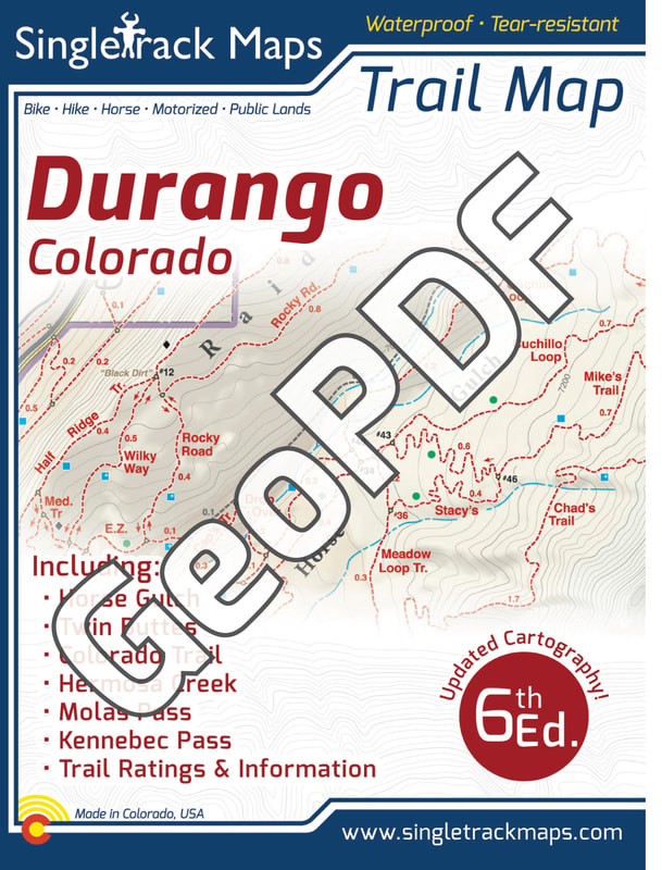 Durango Trails Map GeoPDF