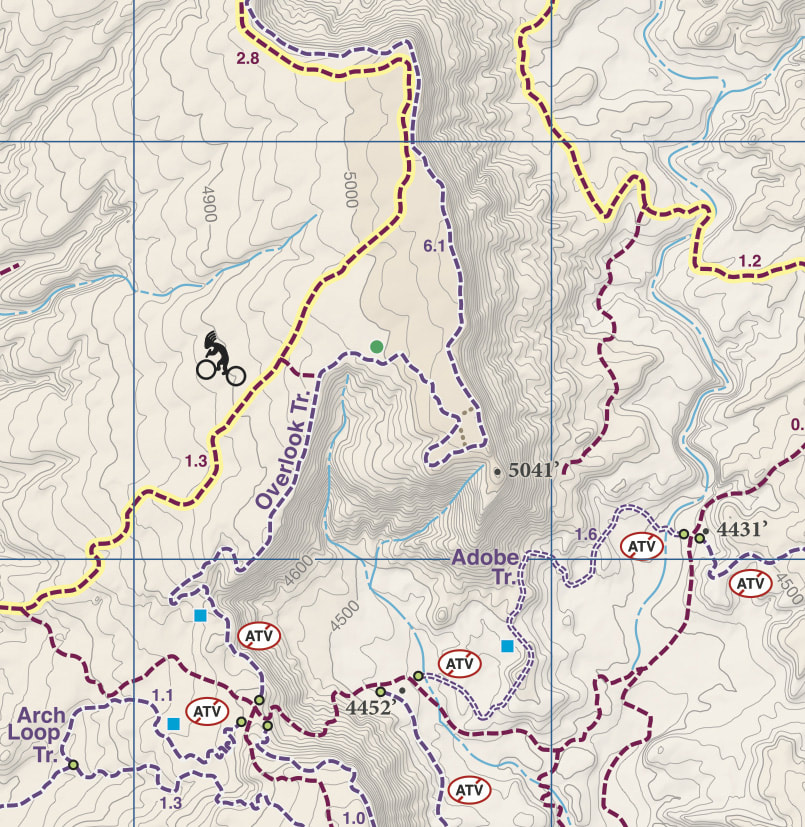 Singletrack Maps Fruita Trail Map