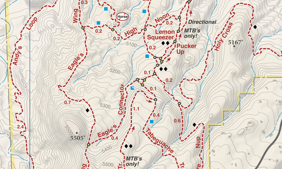 Singletrack Maps Summit County Trail Map