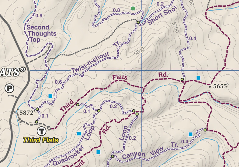 Singletrack Maps Buffalo Cabin Trail Map Summit County Trail Map